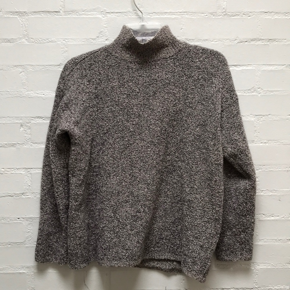 DKNY mock neck turtleneck wool sweater